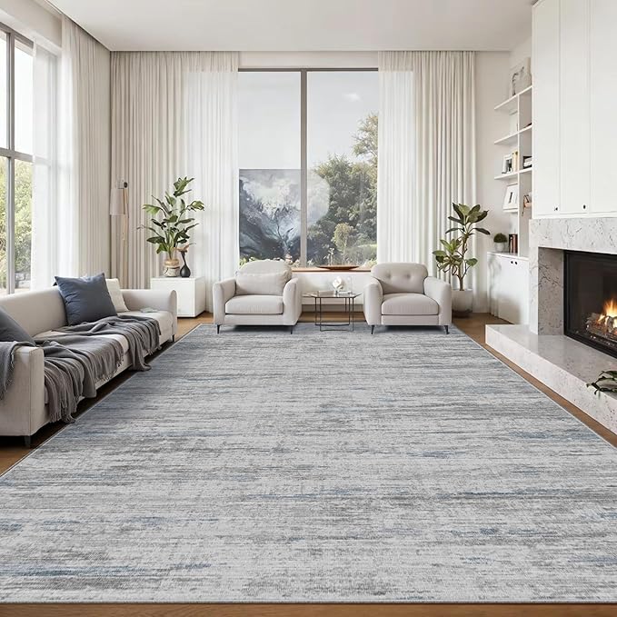 Area Rugs 9x12 for Living Room, Non-Slip Backing Machine Washable Rugs - Image 6