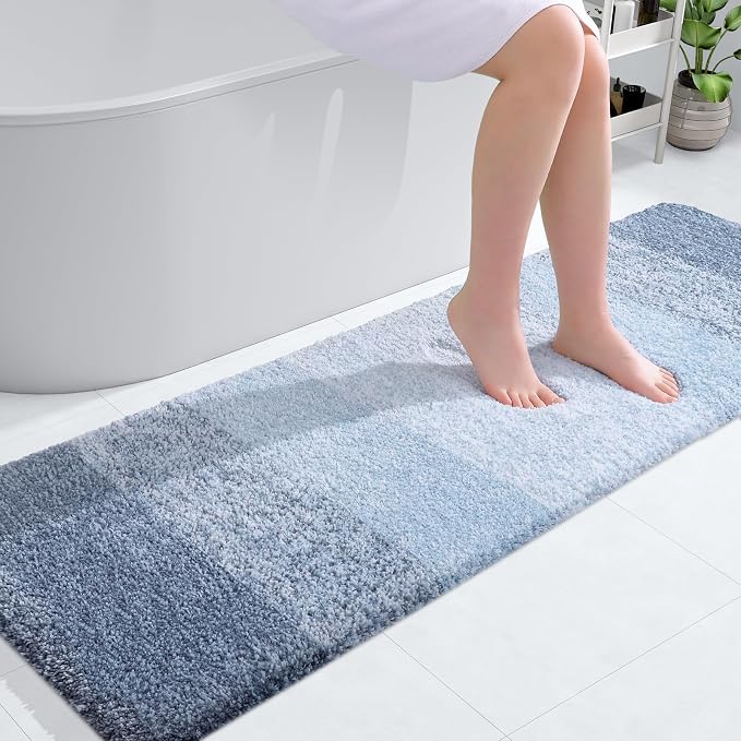 OLANLY Bathroom Runner Rugs Mat 59x20, Extra Soft Absorbent Microfiber Bath Rugs by OLANLY