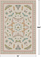 Hazo Haus Floral Pink Rugs for Bedroom Girls 6x9 - Image 2