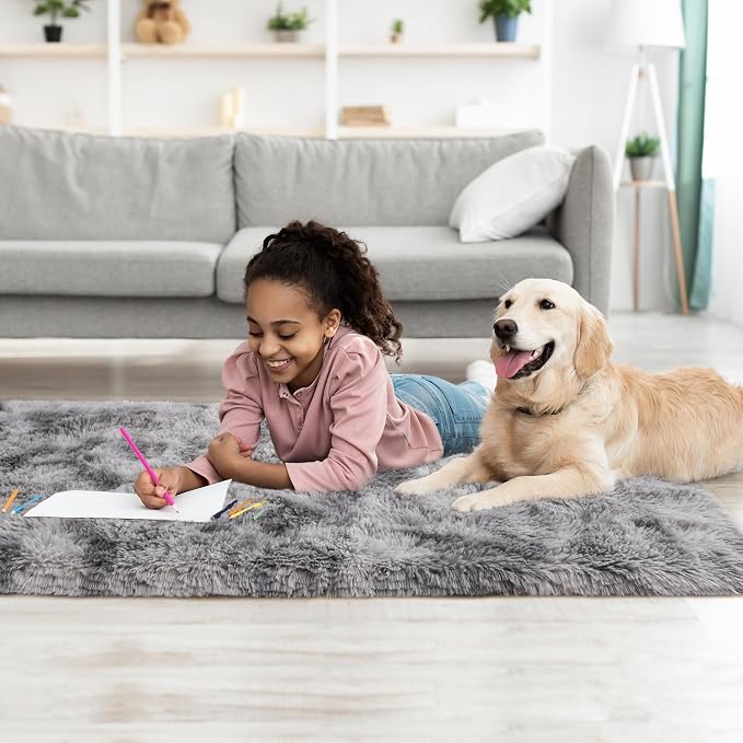Tepook Fluffy Runner Rugs for Bedroom Aesthetic 2x6 Feet, Shag Soft Bedside Rug - Image 9