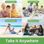 ZAZE Extra Large Picnic Outdoor Blanket, Camping Grass Lawn Park Accessories - Image 7