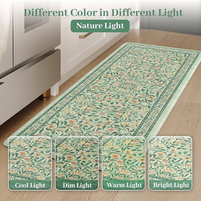 KIMODE Anti Fatigue Mats for Kitchen Floor, 17.3"x29"+17.3"x47" Farmhouse - Image 7