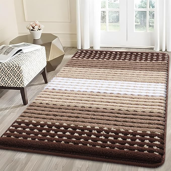 Kitinjoy Indoor Outdoor Door Mat, 59x36 Non-Slip Absorbent Dirt Trapper by Kitinjoy