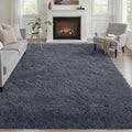 6x9 Area Rugs for Living Room Bedroom: Ultra Soft Fluffy Shag Rug Upgrade by Luxturiy