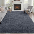 6x9 Area Rugs for Living Room Bedroom: Ultra Soft Fluffy Shag Rug Upgrade by Luxturiy