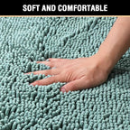 H.VERSAILTEX Bath Mat for Bathroom Non Slip Luxury Chenille Ultra Soft Bath - Image 4