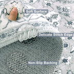 Yamaziot Washable Runner Rug, 2x8 Non-Slip Boho Vintage Hallway Rug - Image 3