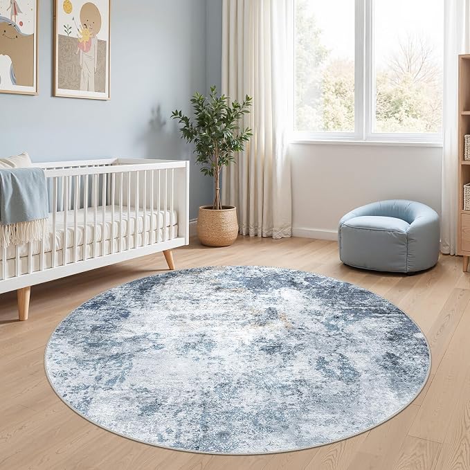 DMOYEST 5ft Round Area Rug for Living Room - Image 5