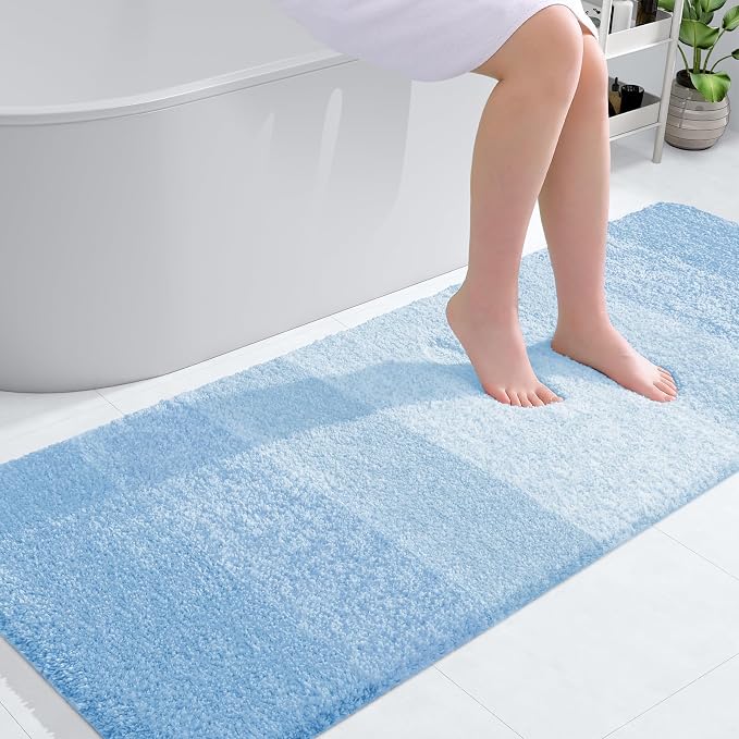 OLANLY Bathroom Runner Rugs Mat 59x24, Extra Soft Absorbent Microfiber Bath Rugs by OLANLY