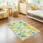 2×3 Small Green Area Rug for Kids Bedroom, Washable Entryway Rug Non Slip - Image 9