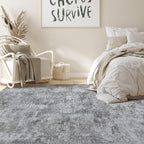 Nakagishi 6x9 Area Rugs Living Room: Washable Abstract Large Neutral Soft Rug - Image 4
