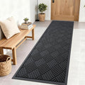 OLANLY Front Door Mat Outside Entrance 71x23, Heavy Duty Sturdy Natural Rubber by OLANLY