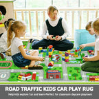 Capslpad Green Car Road Kid Rug Carpet Playmat - Image 6