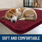Smiry Dog Door Mat for Muddy Paws 59x24, Absorbent Dirt Trapper, Non-Slip - Image 2