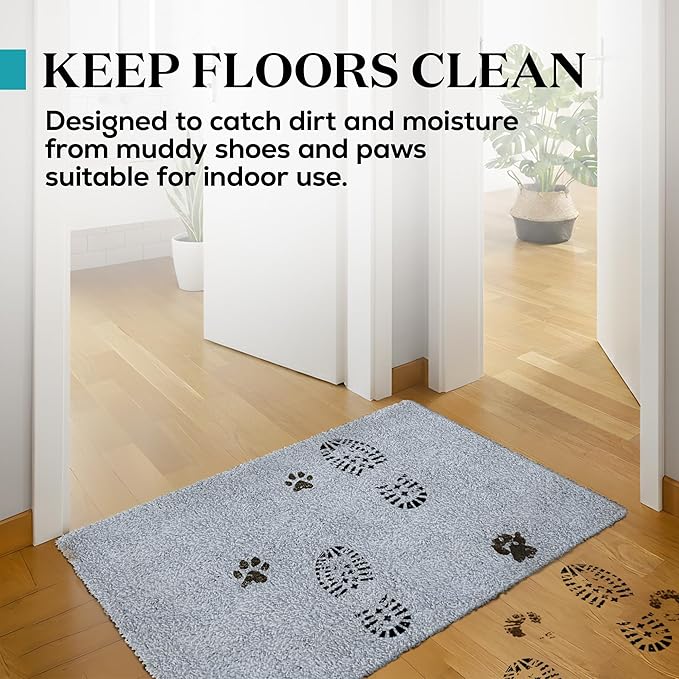 Premium Microfiber Indoor Door Mat – 20"x30" Washable Entry Mat, Waterproof - Image 3