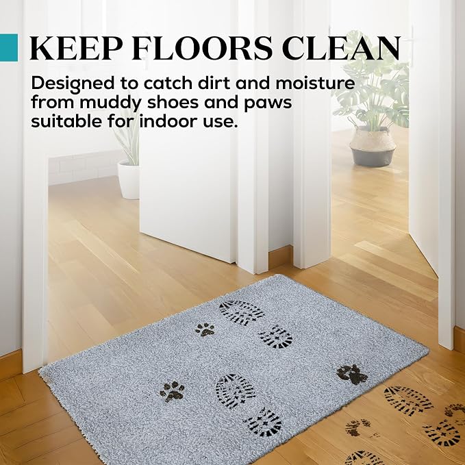 Premium Microfiber Indoor Door Mat – 24"x36" Washable Entry Mat, Waterproof - Image 3