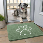 Smiry Dog Door Mat for Muddy Paws, Absorbent Dirt Trapper Non Slip Quick Dry by Smiry