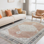 Washable Rugs 8x10 Area Rugs for Living Room, Dining Room- Soft Low Pile - Image 8