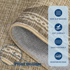 GarveeHome Scalloped 4 x 6 Rug Non-Slip Washable Low-Pile Carpet - Image 5