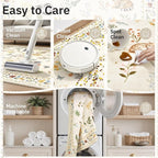 Soalmost Cat 4x6 Area Rugs, Machine Washable Animal Floral Accent Rug Non-Slip - Image 7