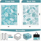 Pauwer Waterproof Outdoor Rug 8x10, Reversible Plastic Straw Patio Camping Rug - Image 2