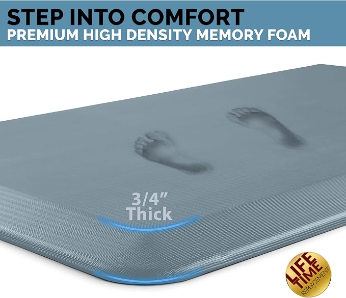 ComfiLife Anti Fatigue Floor Mat – 3/4 Inch Thick Perfect Kitchen Mat, Standing - Image 2