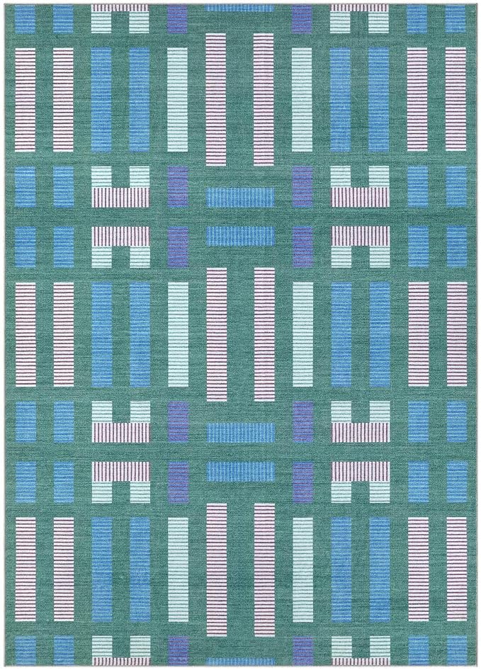 cotiled 5x7 Area Rugs Living Room Rug: Washable Boho Rugs - Image 9