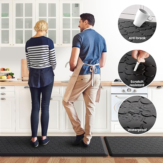 Kitchen Mat Cushioned Anti-Fatigue Floor Mat, Waterproof Non-Skid Ergonomic - Image 6