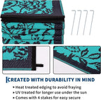Garvee Outdoor Rugs 8’x10’ Waterproof Reversible Mats, Large Area Plastic Straw - Image 4