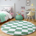 KICMOR Round Rugs 5ft for Bedroom Living Room, Fluffy Soft Circle Area Rug - Image 3