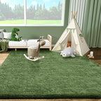 Ophanie Gray Green Rugs for Living Room 5x8, Grass Shag Fluffy Large Fuzzy - Image 3