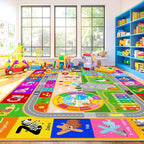 Pionblank Kids Rug for Living Room Playroom Classroom, Nursery 8x10 Rugs for - Image 6