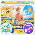Kids Rug Car Track & Road Map Rug, Soft Non-Slip Playroom Carpet - Image 2