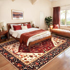 SERISSA Washable Rugs 8x10 Area Rugs, Large Non-Slip Boho Living Room Rug - Image 3