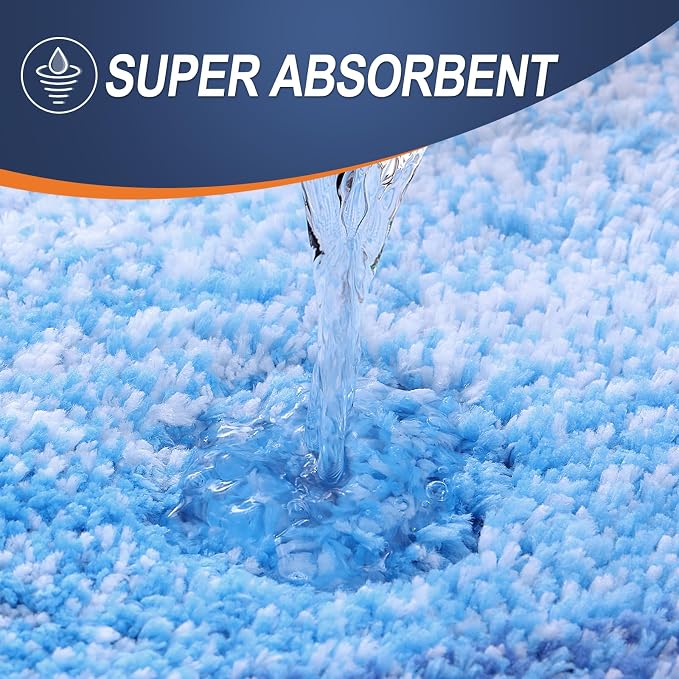 OLANLY Bathroom Runner Rugs Mat 44x24, Extra Soft Absorbent Microfiber Bath Rugs - Image 3