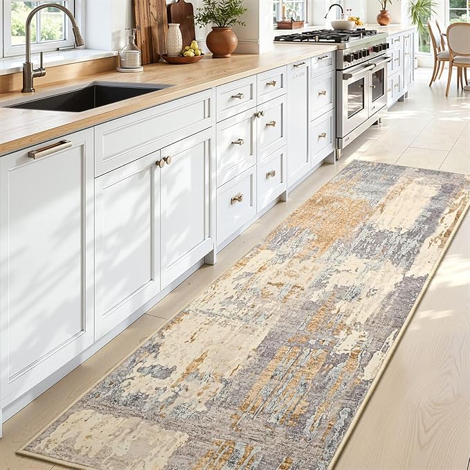 Toneed Entryway Runner Rug 2x6 for Hallway Kitchen, Washable Non-Slip Rug - Image 3