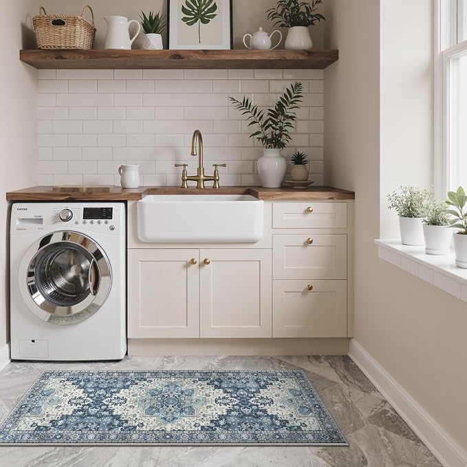 GENIMO Kitchen Rugs Non Slip Washable, Cushioned Standing Mat, Kitchen Runner - Image 7
