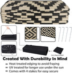 SAND MINE Reversible Mats, Plastic Straw Rug, Modern Area Rug, Large Floor Mat - Image 4