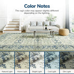 Lessymo Washable Area Rug for Living Room, 9x12 Large Rugs - Image 9