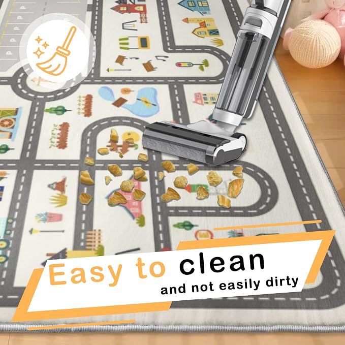 3x5ft Kids Town Road Play Rug - Image 6