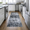Washable Area Rug 3x8 Entryway Rug: Washable Modern Abstract Soft Thin Rug by FXRHLP
