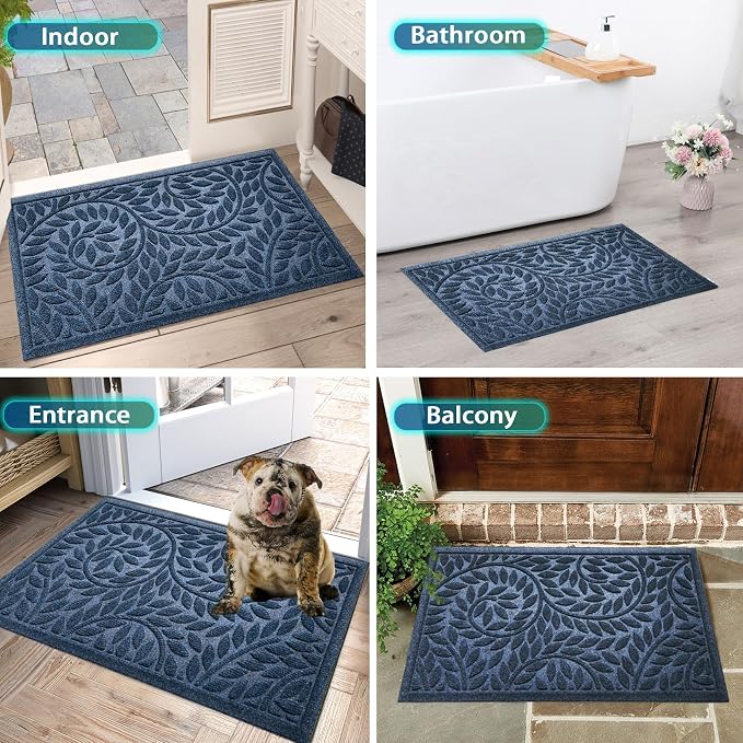 Bulijojo Front Door Mat Entrance, Durable Heavy Duty Welcome Mat, Thick - Image 6