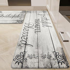 HEBE Anti Fatigue Kitchen Mat Set of 2 Non Slip Cushioned Kitchen Mats by HEBE