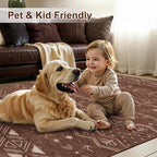 SERISSA Hallway Runner Rug, Soft Low-Pile Geometric Indoor Long Carpet - Image 6