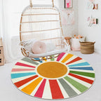 STARUIA Boho Washable Rug 5 Ft Round Area Rug - Image 7