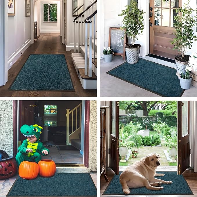 Mibao Front Door Mat Indoor Entrance, Dirt Trapper Welcome Mat - Image 7