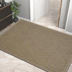 HIYARD Sturdy Front Door Mat, Absorbent Muddy Dirt Resist Welcome Door Mats by HIYARD