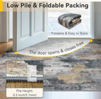 RELEANY Washable Area Rugs 9'x12' Non-Slip Modern Abstract Soft - Image 6