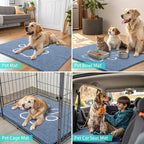 Smiry Dog Door Mat for Muddy Paws, Absorbent Dirt Trapper Non Slip Quick Dry - Image 8