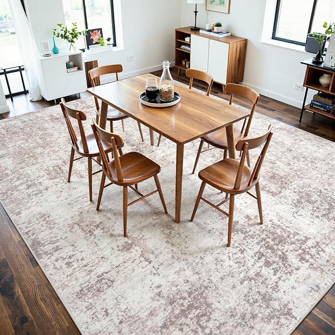 Area Rugs 8x10 Living Room: Large Soft Washable Rug Modern Abstract Anti-Skid - Image 6